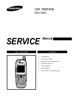 Preview for 1 page of Samsung SGH X600 Service Manual