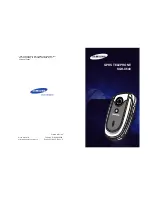 Samsung SGH-X640 Manual preview