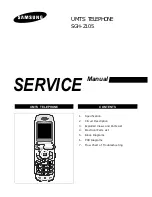 Samsung SGH-Z105 Service Manual preview