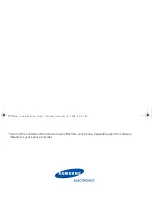 Preview for 1 page of Samsung SGH-Z107M User Manual