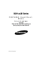 Предварительный просмотр 1 страницы Samsung SGH-zx20 Series User Manual