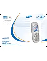 Preview for 1 page of Samsung SGHC207 (Spanish) Manual Del Usuario