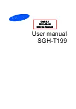 Предварительный просмотр 1 страницы Samsung SGHT199 User Manual