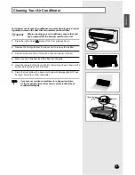 Preview for 25 page of Samsung SH07AWH Owner'S Instructions Manual