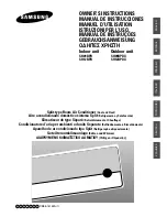 Samsung SH09BPDX Owner'S Instructions Manual preview