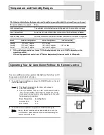 Preview for 23 page of Samsung SH09BWHA Series Owner'S Instructions Manual