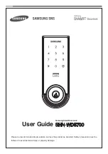 Preview for 1 page of Samsung SHN-WDS700 User Manual