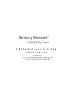 Preview for 1 page of Samsung Showcase Galaxy S User Manual