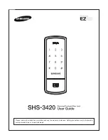 Preview for 1 page of Samsung SHS-3420 User Manual