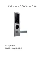 Samsung SHS-6020 Quick User Manual preview