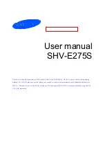 Samsung SHV-E275S User Manual preview