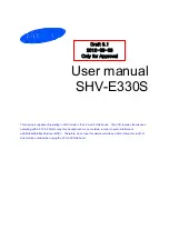 Samsung SHV-E330S User Manual preview