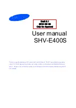 Samsung SHV-E400S User Manual preview