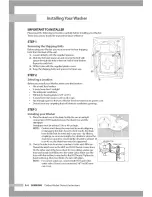 Preview for 8 page of Samsung SilverCare Washer Owner'S Manual