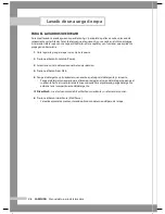 Предварительный просмотр 18 страницы Samsung SilverCare WF306 Series (Spanish) Manual Del Usuario