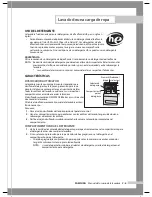 Предварительный просмотр 19 страницы Samsung SilverCare WF306 Series (Spanish) Manual Del Usuario