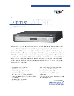 Preview for 1 page of Samsung SIR-T150 Specifications