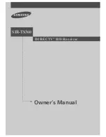 Samsung SIR-TS360 - Satellite TV Receiver Owner'S Manual предпросмотр