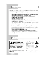 Preview for 2 page of Samsung SIR-U200i Owner'S Instructions Manual