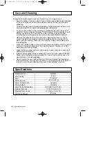 Preview for 16 page of Samsung SJ0390W Owner'S Instructions Manual