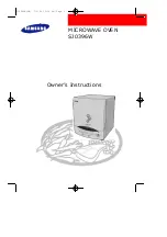 Preview for 1 page of Samsung SJ0396W Owner'S Instructions Manual