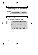 Preview for 8 page of Samsung SJ0396W Owner'S Instructions Manual