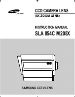 Samsung SLA 854C M208X Instruction Manual preview