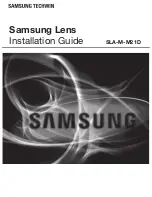 Preview for 1 page of Samsung SLA-M-M21D Installation Manual