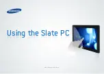 Samsung Slate PC Use Manual предпросмотр