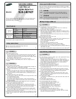Preview for 1 page of Samsung SLB-1437 KIT User Manual