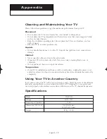 Preview for 79 page of Samsung SlimFit TX R2779H Owner'S Instructions Manual