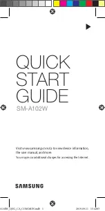 Preview for 2 page of Samsung SM-A102W Quick Start Manual