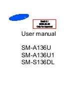 Preview for 1 page of Samsung SM-A136U User Manual