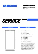 Предварительный просмотр 1 страницы Samsung SM-A307FN Service Manual