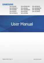 Предварительный просмотр 1 страницы Samsung SM- A500G User Manual