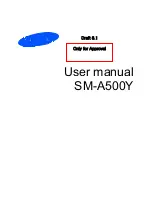 Предварительный просмотр 1 страницы Samsung SM-A500Y User Manual