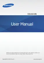 Preview for 1 page of Samsung SM-A530N User Manual