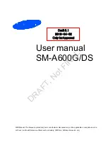 Preview for 1 page of Samsung SM-A600G User Manual