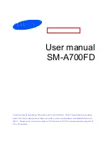Preview for 1 page of Samsung SM-A700FD User Manual