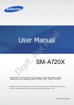 Preview for 1 page of Samsung SM-A720X User Manual