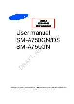 Preview for 1 page of Samsung SM-A750GN/DS User Manual