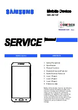 Предварительный просмотр 1 страницы Samsung SM-A810F Service Manual