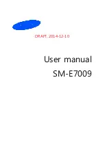 Preview for 1 page of Samsung SM-E7009 User Manual