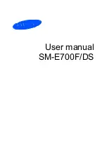 Preview for 1 page of Samsung SM-E700F/DS User Manual