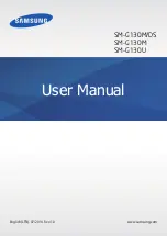 Preview for 1 page of Samsung SM-G130M User Manual