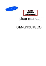 Preview for 1 page of Samsung SM-G130MDS User Manual