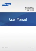 Preview for 1 page of Samsung SM-G313H/DD User Manual