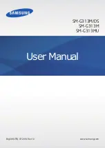 Предварительный просмотр 1 страницы Samsung SM-G313M User Manual