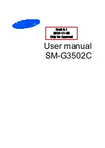 Предварительный просмотр 1 страницы Samsung SM-G3502C User Manual