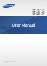 Предварительный просмотр 1 страницы Samsung SM-G530H/DS User Manual